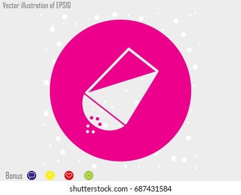 salt, icon, vector illustration eps10