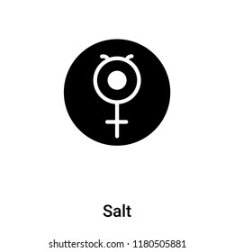 Salt icon vector isolated on white background, logo concept of Salt sign on transparent background, filled black symbol