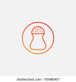 Salt icon.gradient illustration isolated vector sign symbol