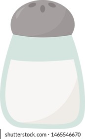 Salz, Illustration, Vektorgrafik auf weißem Hintergrund.