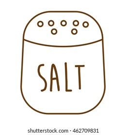 salt ingredient isolated icon vector illustration graphic