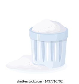 salt in a jar vector illustration