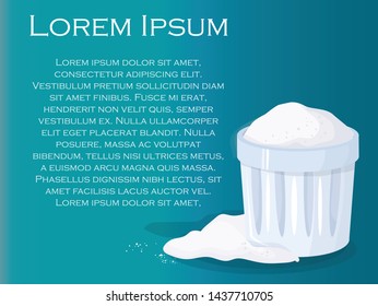 salt in a jar vector illustration