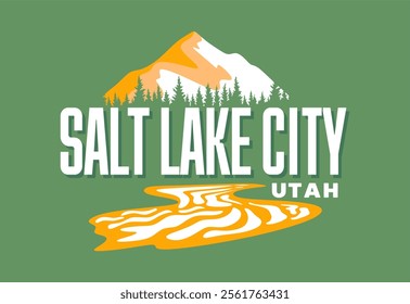 salt lake city utah with beautiful natural scenery