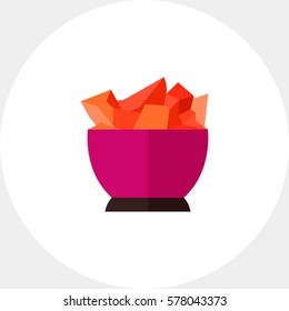 Salt lamp vector icon