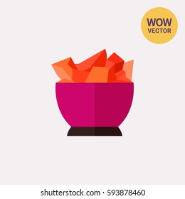 Salt lamp vector icon