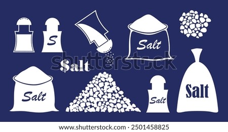 Salt logo.  Isolated salt on white background