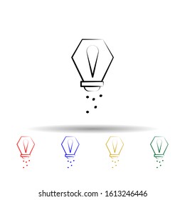 Salt multi color style icon. Simple thin line, outline vector of dia de muertos icons for ui and ux, website or mobile application