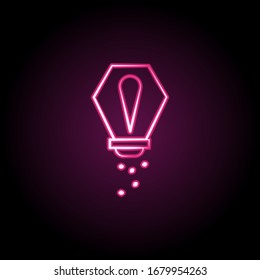 Malzneonsymbol. Einfache dünne Linie, Vektorillustration von dia de muertos Icons für ui und ux, website oder mobile Applikationen