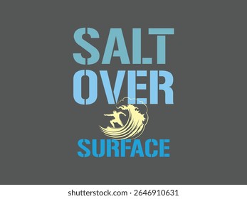 Salt over surface t shirt design scuba life ocean lover minimalist diver tee