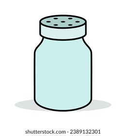 Ilustración de vectores de botellas de sal y pimienta
