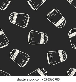 salt pepper doodle seamless pattern background