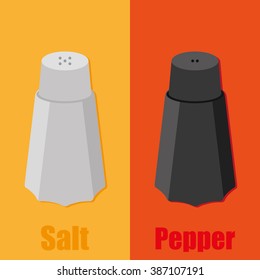Salt and pepper flat icon