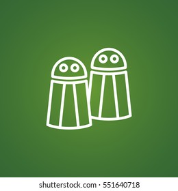 Salt pepper Icon Flat.