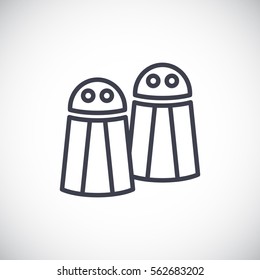 Salt pepper Icon Flat.