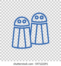 Salt pepper Icon Flat.