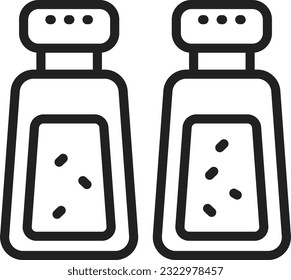 Salt and Pepper icon image. Suitable for mobile application web application and print media.