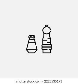 Salt and pepper icon sign vector,Symbol, logo illustration for web and mobile
