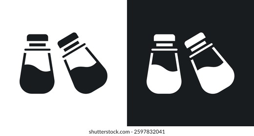 Salt pepper icon symbol collection on white background.
