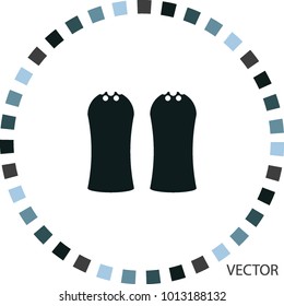 Salt and pepper icon, vector design element