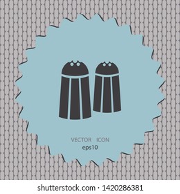 Salt and pepper icon, vector design element