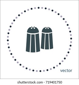 Salt and pepper icon, vector design element