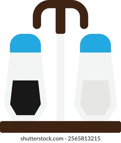 Salt And Pepper Icon Vector Flat Illustration