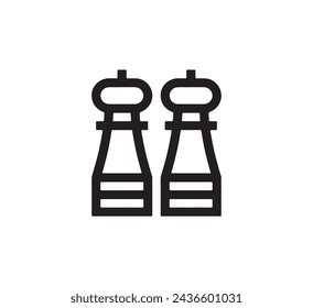 Salt And Pepper icon vector. Linear style sign for mobile concept and web design. Salt And Pepper symbol illustration. Pixel vector graphics - Vector.