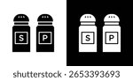 Salt pepper icon Vector scalable graphics