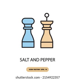 salt and pepper icons  symbol vector elements for infographic web