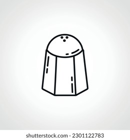 Salt pepper line icon. salt linear icon