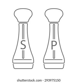 Salt and Pepper Mills vector icon