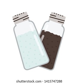 Salt and pepper powder vector. free space for text. wallpaper.