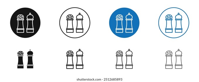 Salt and pepper in set in black and blue color