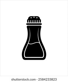 Salt And Pepper Shaker Bottle, Salt And Pepper Pots, Dispensers Icon Vector Art Illustration