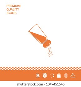 Salt or pepper shaker. Graphic elements for your design