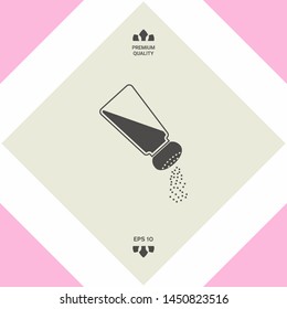Salt or pepper shaker. Graphic elements for your design