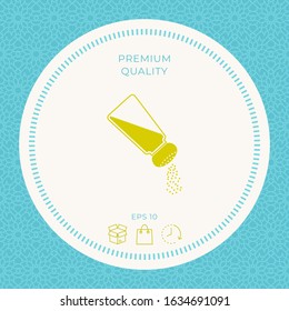 Salt or pepper shaker. Graphic elements for your design