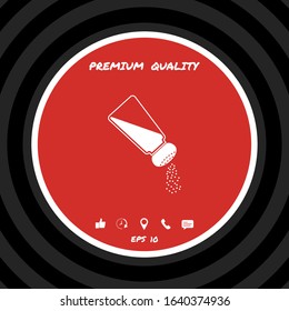 Salt or pepper shaker. Graphic elements for your design