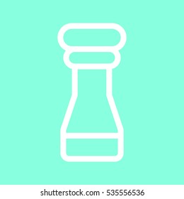 Salt and pepper shaker icon in trendy flat style isolated on grey background. Kitchen symbol for your design, logo, UI. Vector illustration, EPS10.