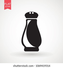 Salt and pepper shaker icon, vector sign, full pictogram isolated on white. Symbol, logo illustration