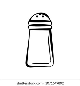 Salt Pepper Shaker Icon Vector Art Illustration