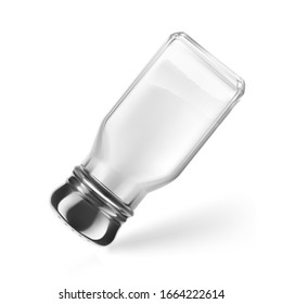 Salt and pepper shaker. Realistic vector illustration isolated on white background. Ready for your design. EPS10.