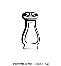 Salt And Pepper Shaker Vector Art Illustration