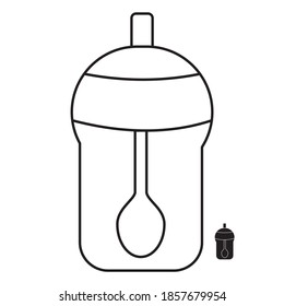 Salt or pepper shaker . Vector illustration eps10
