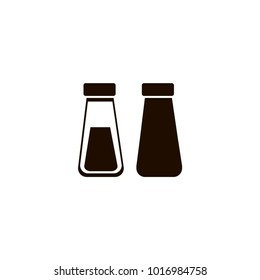 Salt and Pepper Shakers icon. flat design