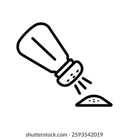 Salt and Pepper Shakers icon vector design template simple and clean