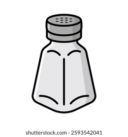Salt and Pepper Shakers icon vector design template simple and clean
