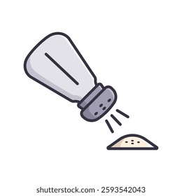 Salt and Pepper Shakers icon vector design template simple and clean