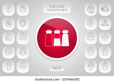 Salt or pepper shakers - set